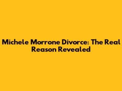 Michele Morrone Divorce: The Real Reason Revealed