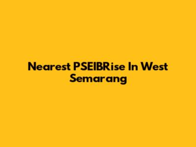 Nearest PSEIBRise In West Semarang