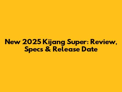 New 2025 Kijang Super: Review, Specs & Release Date