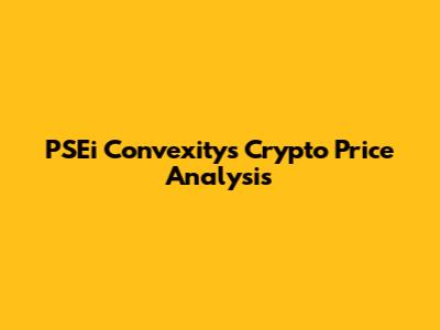 PSEi Convexity's Crypto Price Analysis