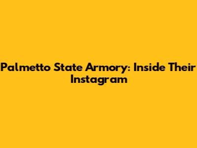 Palmetto State Armory: Inside Their Instagram
